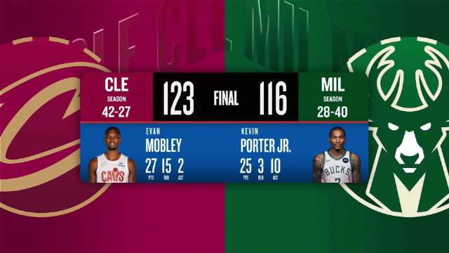 03月18日NBA常规赛 骑士 – 雄鹿 全场录像【全场录像+集锦】