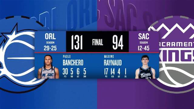 02月20日NBA常规赛 魔术 - 国王 全场录像